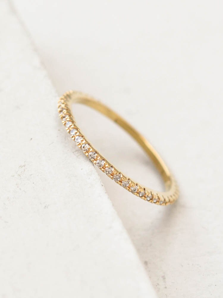 Ultra Thin FULL Eternity Band Ring Gold FULL Band Fashion Etsy