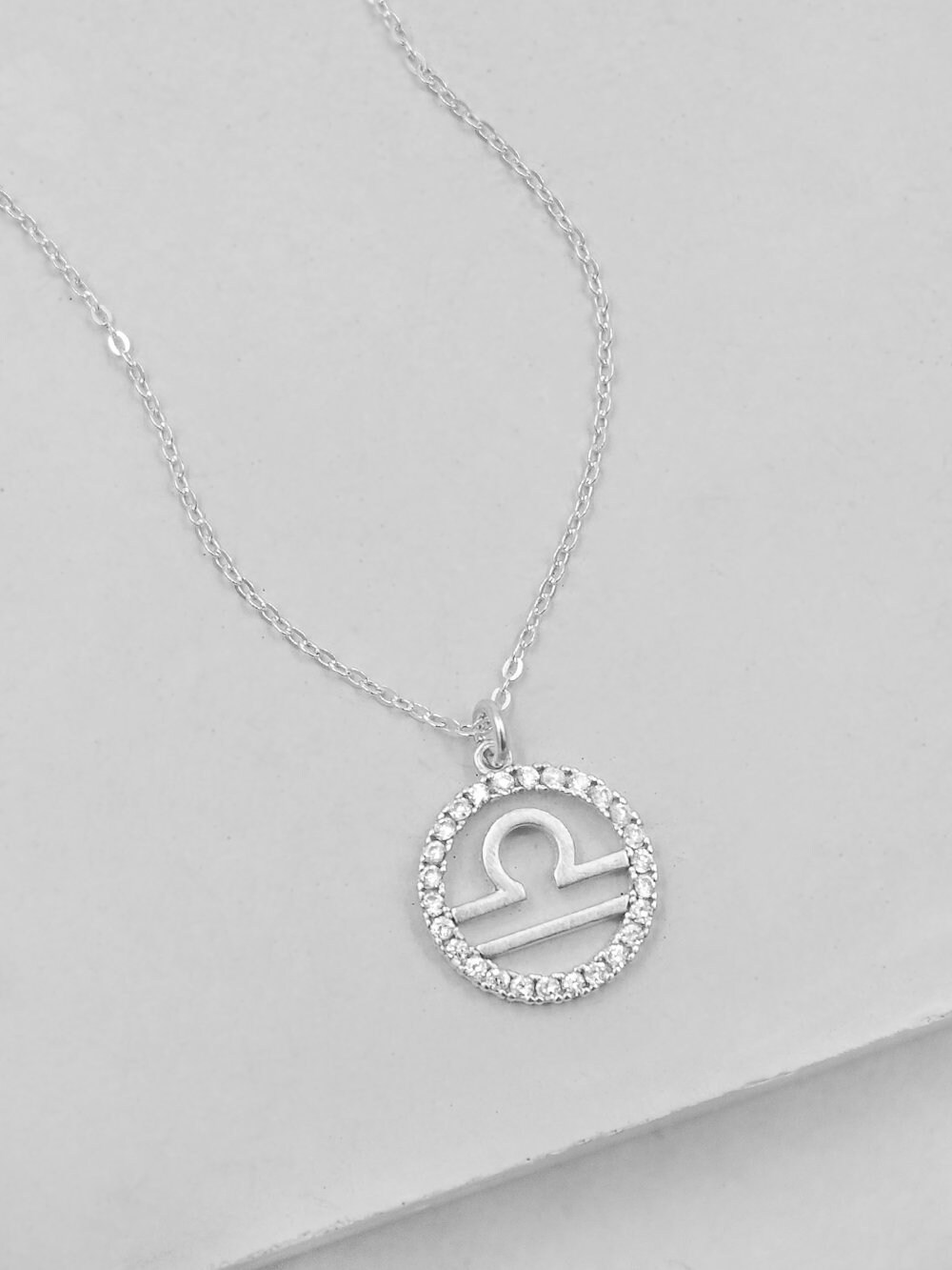 Sparkle Zodiac Necklace Silver Gold Zodiac Necklace Etsy