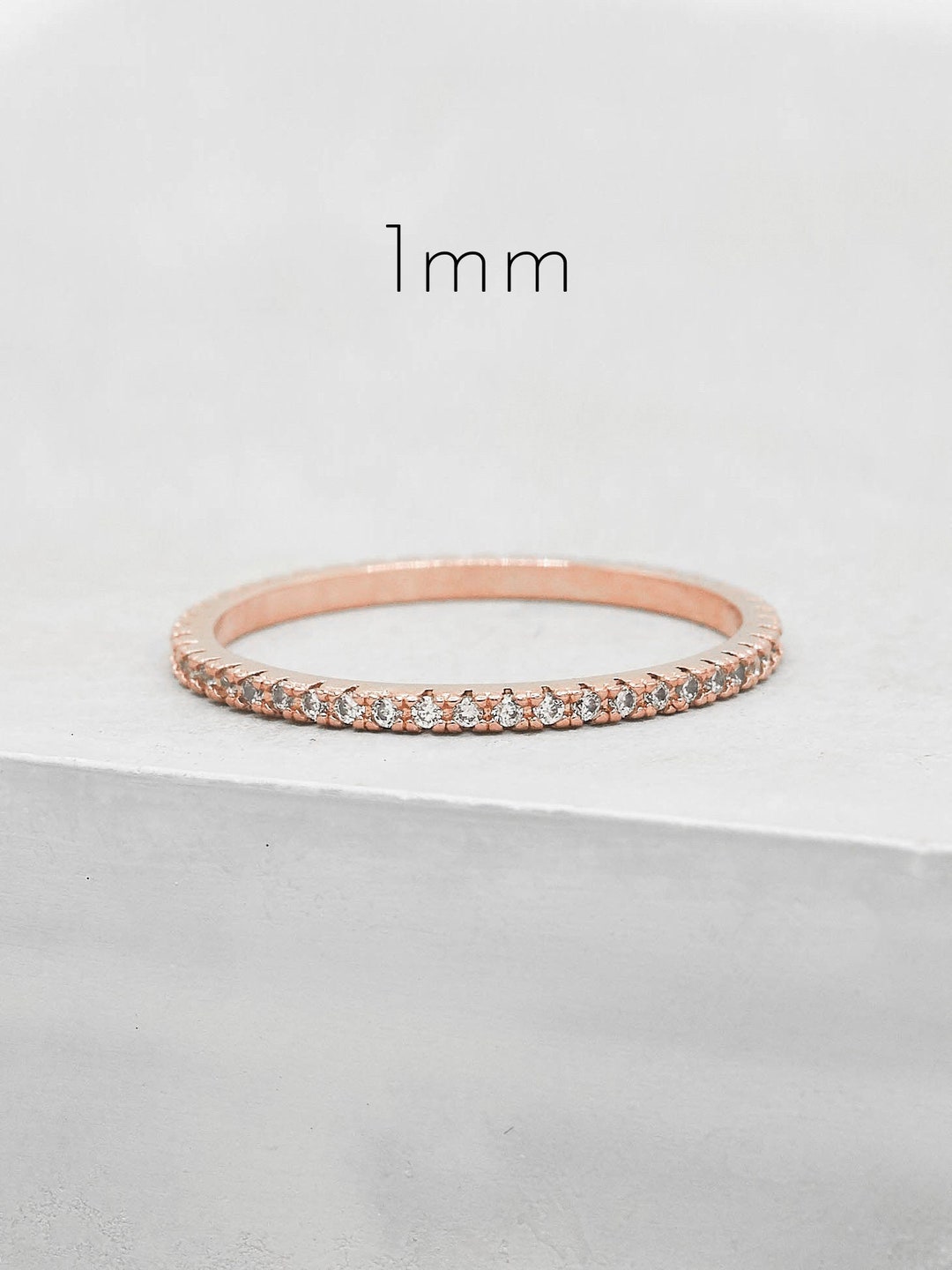1mm rose on sale gold band