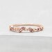 Cluster Ring - Rose Gold + Pink | Dainty Stacking Ring with CZ Stones | Promise ring | Wedding Ring | Friendship Ring | Rose Gold RIng