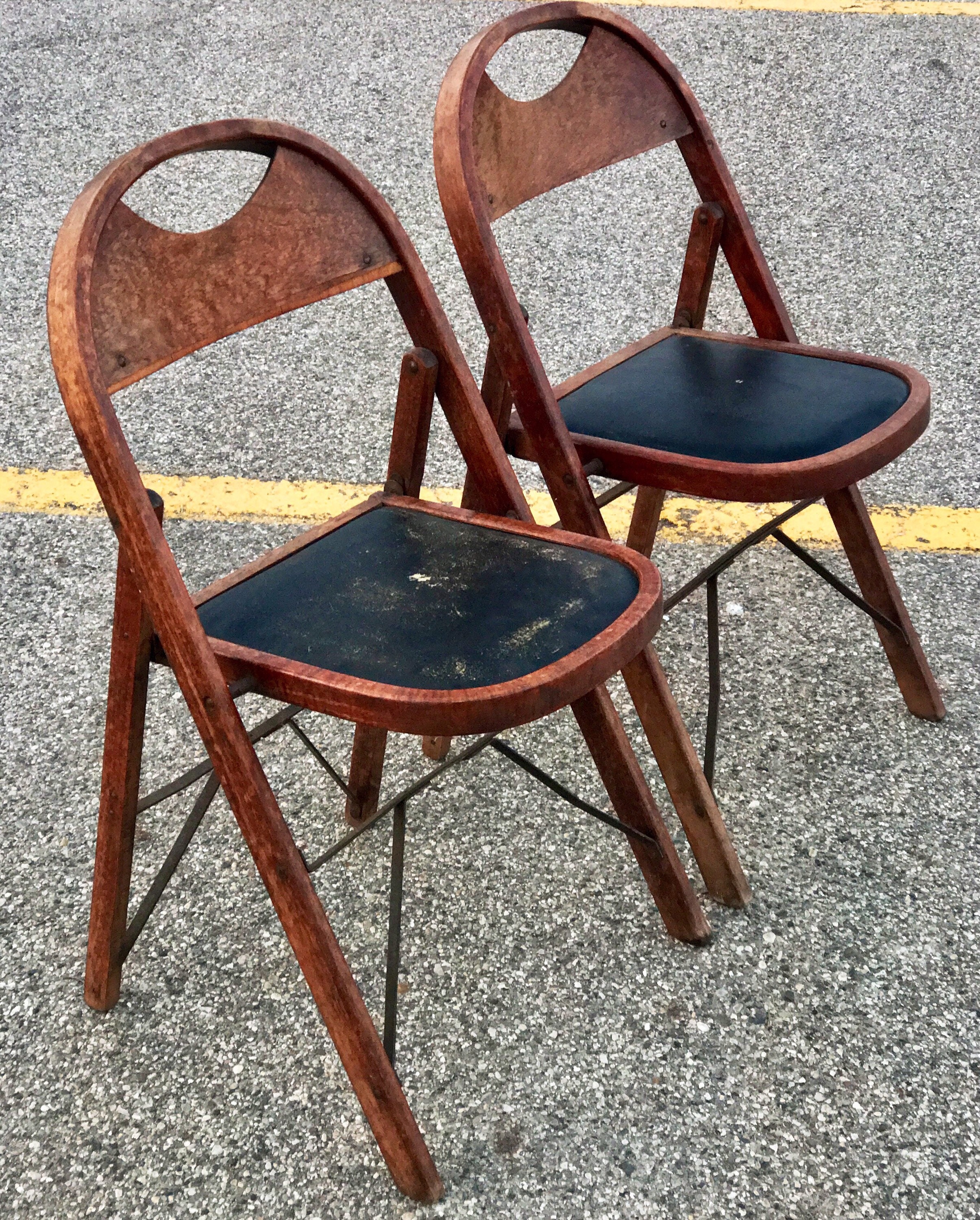 Set of Two Vintage Early 20th Century Primitive Antique