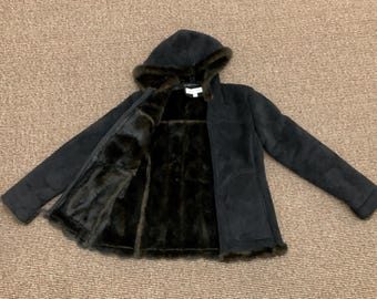 1 MADISON Luxurious Faux Mink Coat/best Quality Elegant Dark 1 MADISON Luxurious Faux Mink Coat/best Quality Elegant Dark