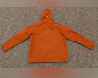 Chaqueta impermeable y cortavientos Barbour Charlie con capucha y cremallera completa color naranja atardecer talla XL para hombre Etsy Espana