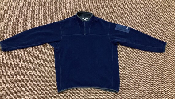 Men's XL Arc'teryx Covert Navy Blue Polartech Fleece 1/4 Zip Men's XL Arc'teryx Covert Navy Blue Polartech Fleece 1/4 Zip