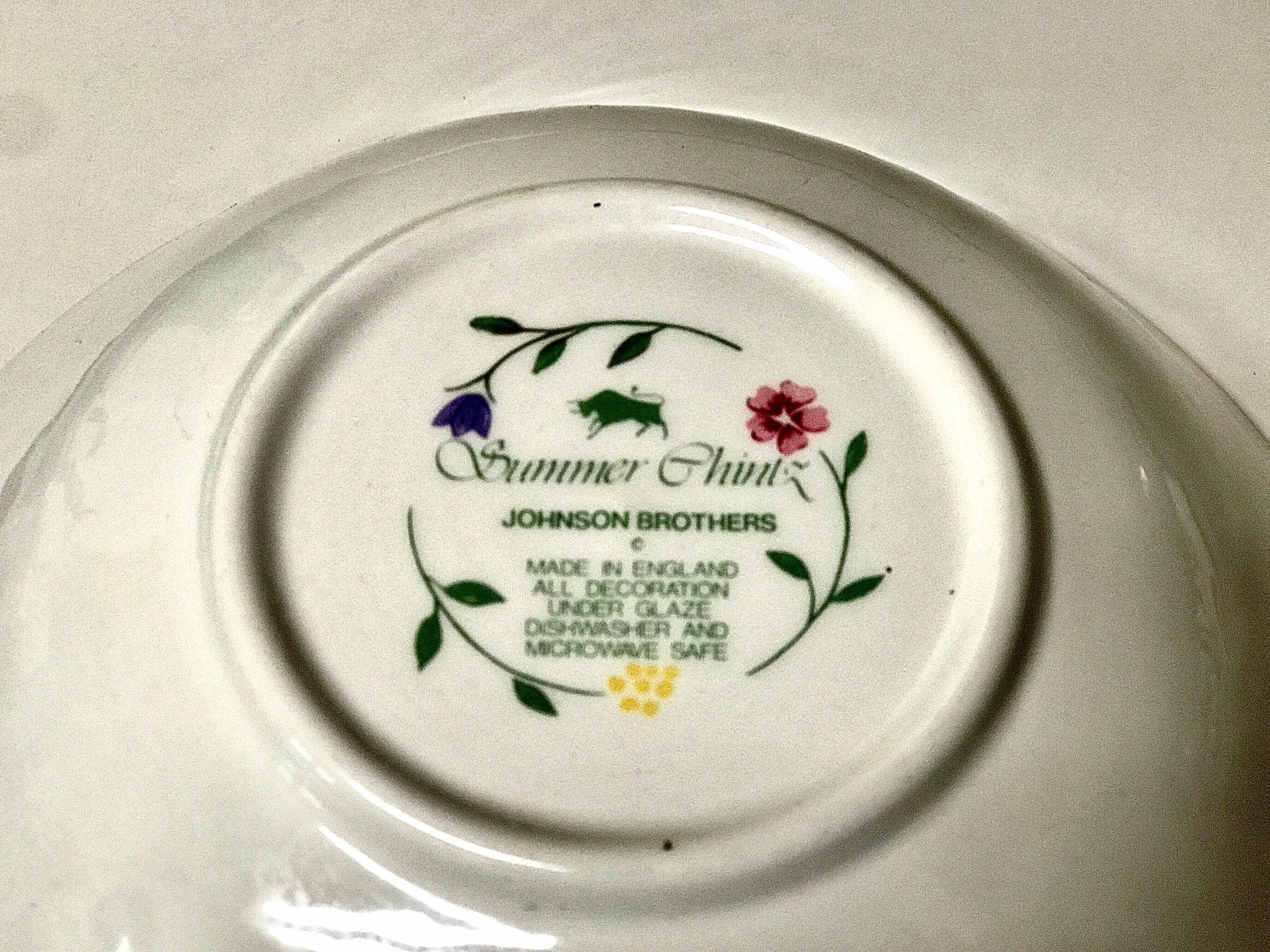 Vintage Retired Scalloped Microwave Dishwasher Safe Underglaze Etsy