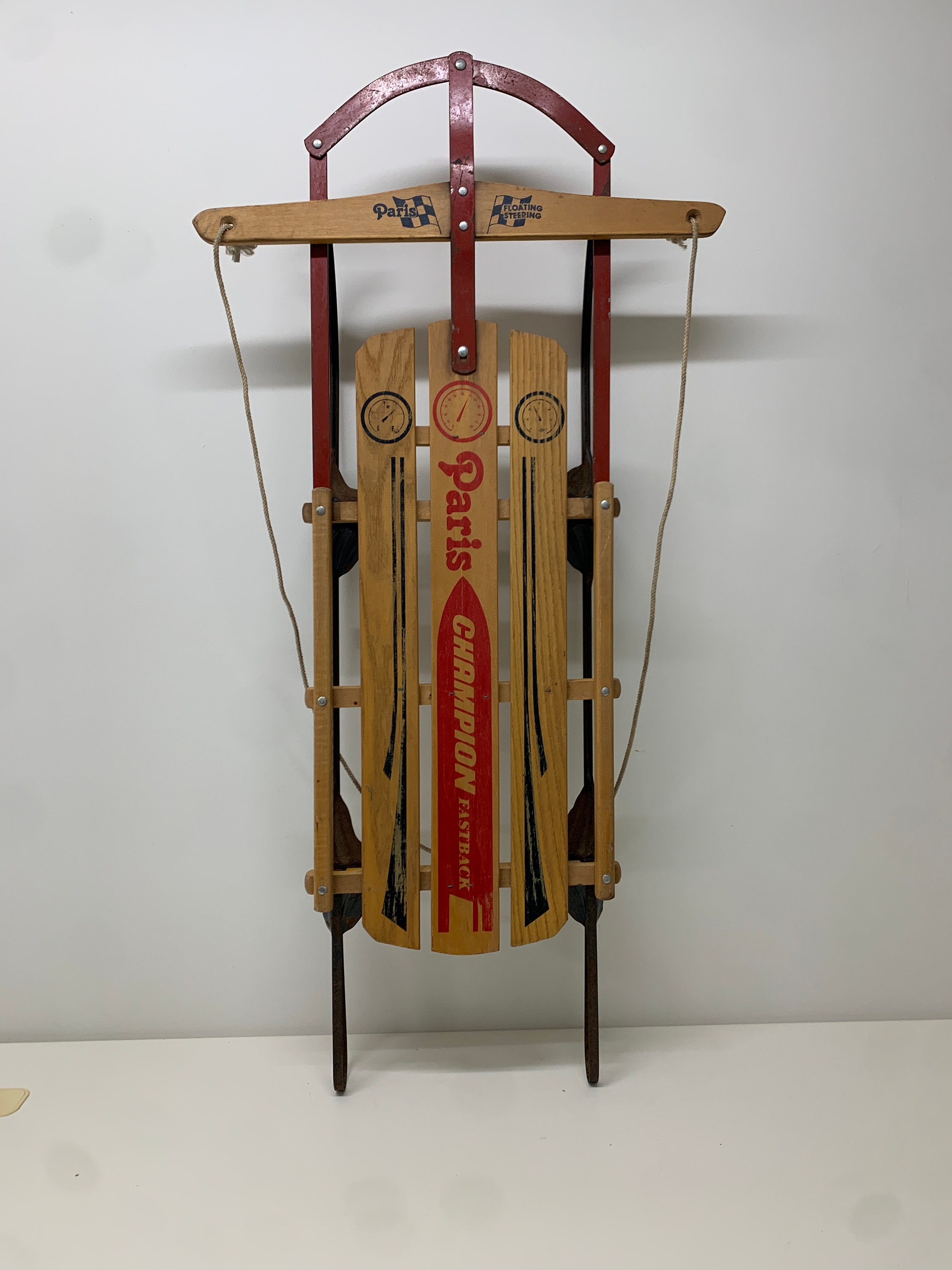 Vintage Voit Black and Yellow Children's Water Skis