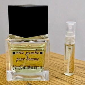 5 ml glazen spuitflacon decanteren Yves Saint Laurent Rive Gauche Pour Homme EDT 2003