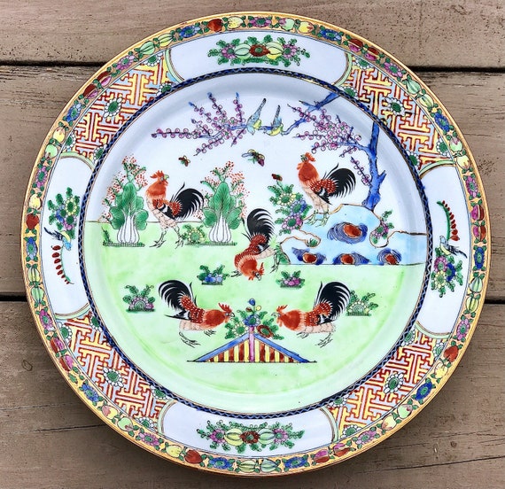 Vintage Handpainted Decorative Ceramic popular Plate (made in China)