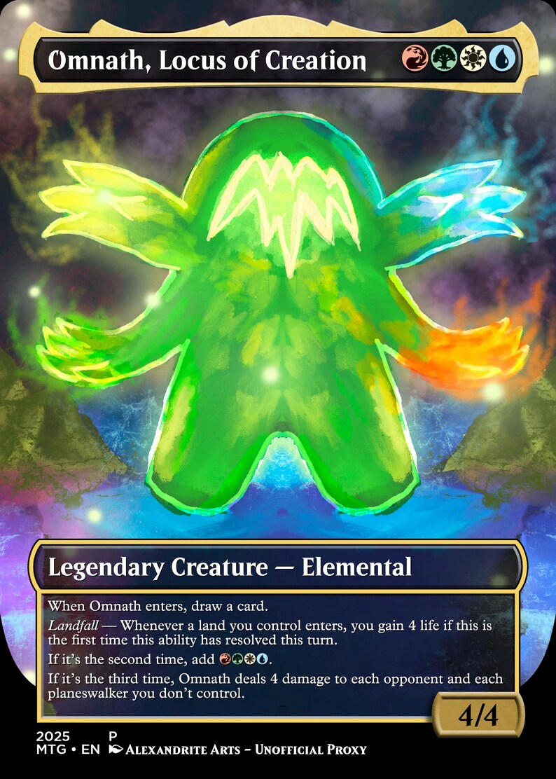 Omnath, Locus of Creation | MTG Fanart | Commander Proxy - Etsy