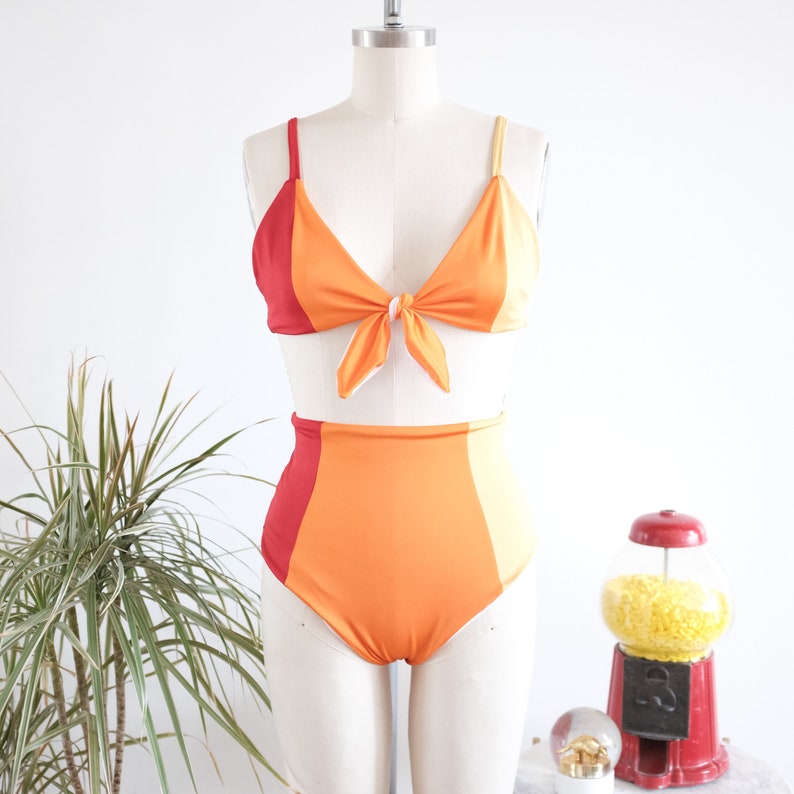 rainbow swimsuit top