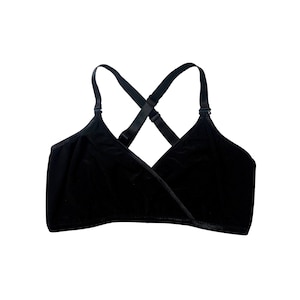 Black Solid Wrap Bralette