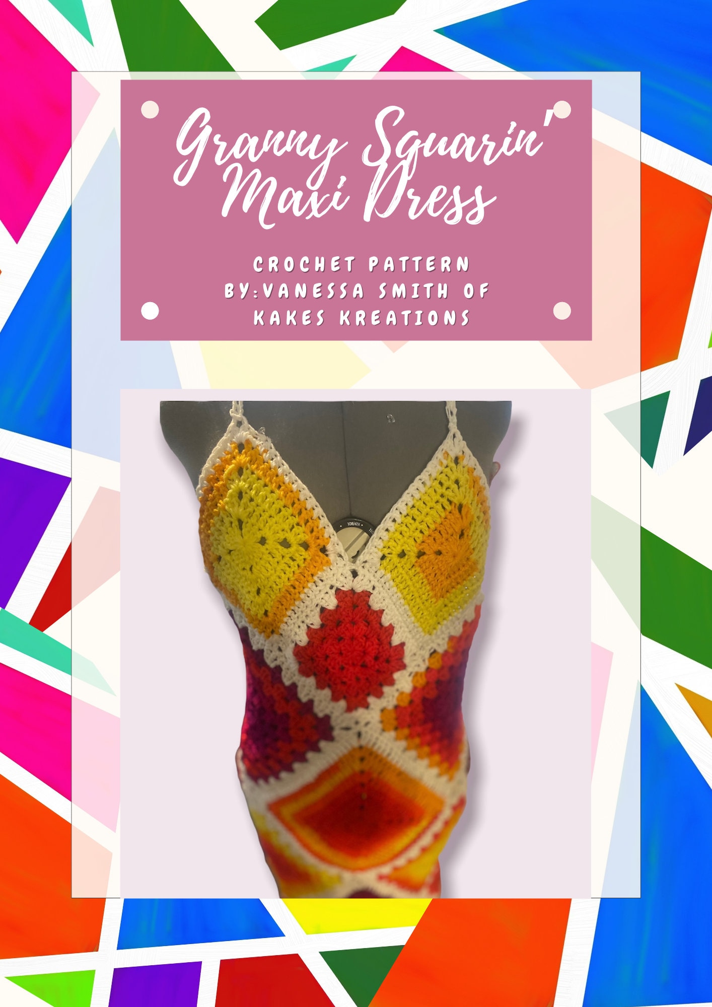 30 Maxi Dress Crochet Patterns to Make Stunning Handmade Outfits 31 Modern Granny Square Maxi Dress