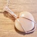 Moonstone Wire Wrapped Heart Pendant Jewelry - Moonstone Rose Gold Wire Wrap Heart Pendant Necklace Jewelry