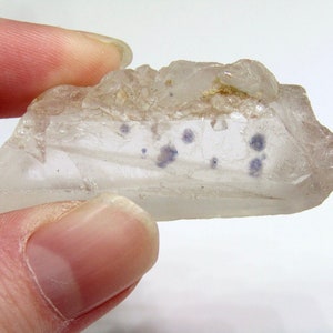 Fluorite included Quartz, Raw Fluorite Quartz Crystal Specimen from Madagascar, Very Rare Quartz Crystal