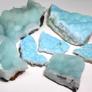 Blue Aragonite Specimen, Raw Blue Aragonite Crystal Cluster, Blue Aragonite Mineral, Natural Crystal Cluster Specimen bild 1