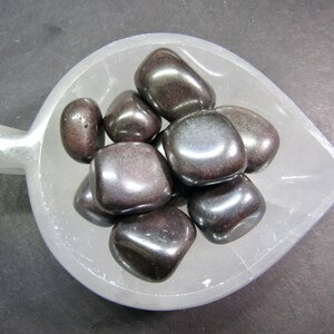 Hematite Tumble - Hematite Pocket Stone - Natural Hematite Tumbled Crystal Stone