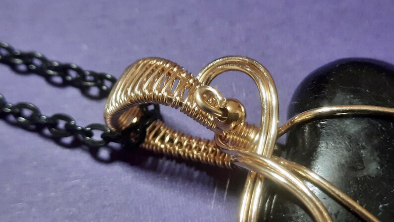 Black Moonstone Wire Wrapped Heart Pendant Jewelry Moonstone Heart 14k Gold Filled Wire Wrap Pendant Necklace Jewelry