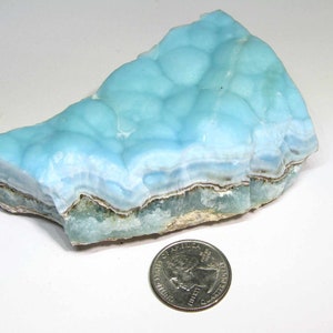 Blue Aragonite Specimen, Raw Blue Aragonite Crystal Cluster, Blue Aragonite Mineral, Natural Crystal Cluster Specimen Aragonite #6