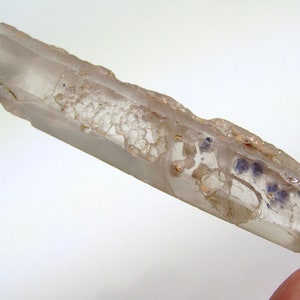 Fluorite included Quartz, Raw Fluorite Quartz Crystal Specimen from Madagascar, Very Rare Quartz Crystal