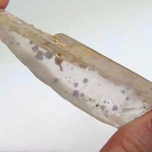 Fluorite included Quartz, Raw Fluorite Quartz Crystal Specimen from Madagascar, Very Rare Quartz Crystal