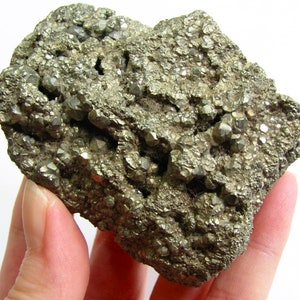 Pyrite Crystal Specimen, Natural Raw Pyrite Crystal Cluster, Fools Gold, Raw Crystal Specimen