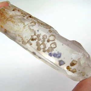 Fluorite included Quartz, Raw Fluorite Quartz Crystal Specimen from Madagascar, Very Rare Quartz Crystal