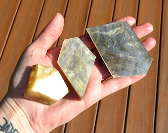 Muscovite Mica Crystal Freeform, Golden Mica Crystal Freeform, Natural Lepidolite Mica Crystal Carving, Small Crystal Gift