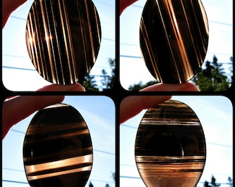 Midnight Lace Obsidian Palm Stone, Obsidian Crystal Pocket Stone, Natural Obsidian Crystal Carving, Small Crystal Gift