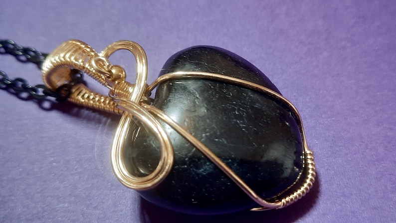 Black Moonstone Wire Wrapped Heart Pendant Jewelry Moonstone Heart 14k Gold Filled Wire Wrap Pendant Necklace Jewelry