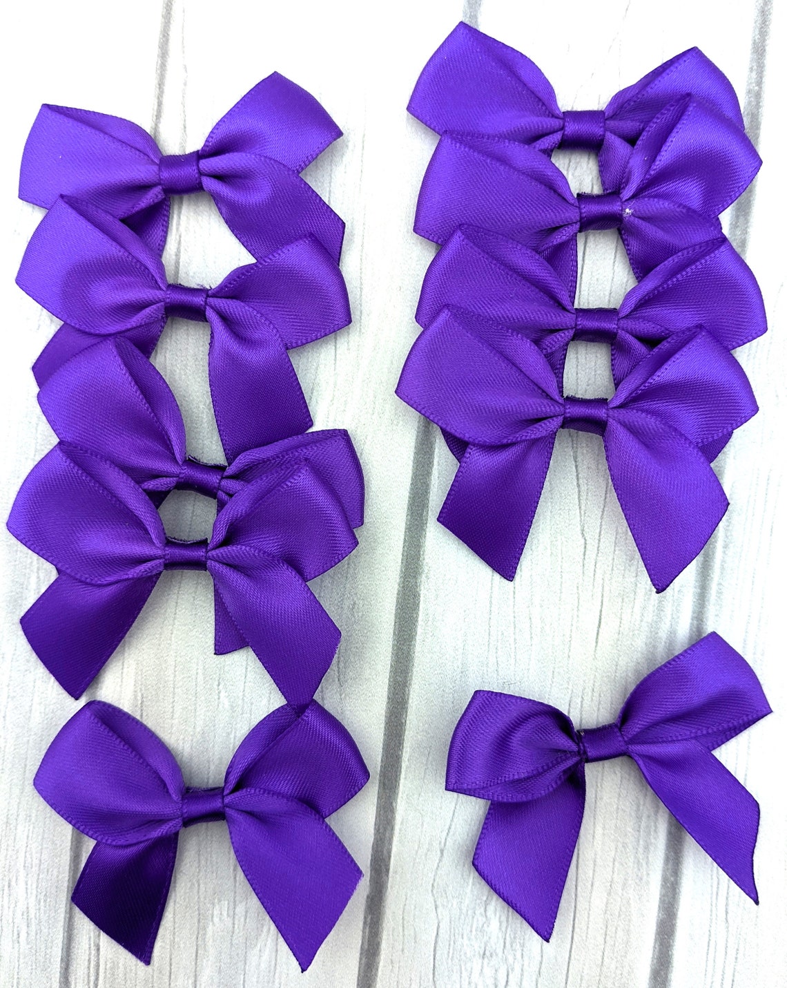 10 Pack2 Purple Satin Bows Gift Packing BowsParty Etsy