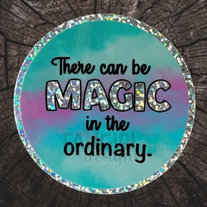 The House in the Cerulean Sea inspired Glitter Sticker, TJ Klune, Magic in the Ordinary