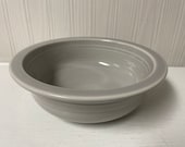 Fiesta Pearl Gray Nappy serving vegetable bowl retired Fiestaware 8.25 quot