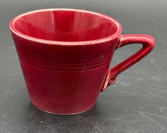 Vintage Harlequin Demitasse cup only Maroon mini demi after dinner Homer Laughlin China co. HLC