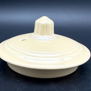 Vintage Fiestaware medium Teapot Lid 1937-1969 Old Ivory Fiesta Ware
