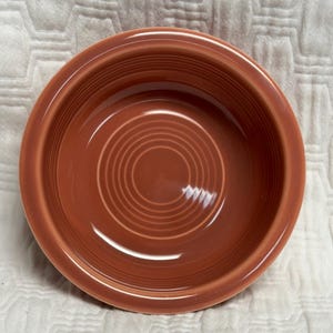 Vintage Fiestaware Rose pink Fruit Bowl Fiesta Ware 4 3/4” 1950&#39;s HLC color (b)