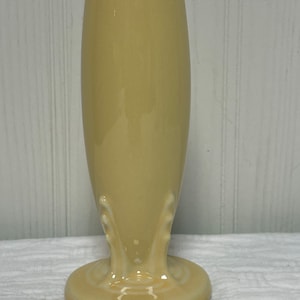 Retired Fiesta Ware light yellow bud vase Fiestaware post 1986