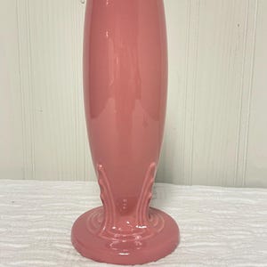 Retired Fiesta Ware rose pink bud vase Post 1986 Fiestaware