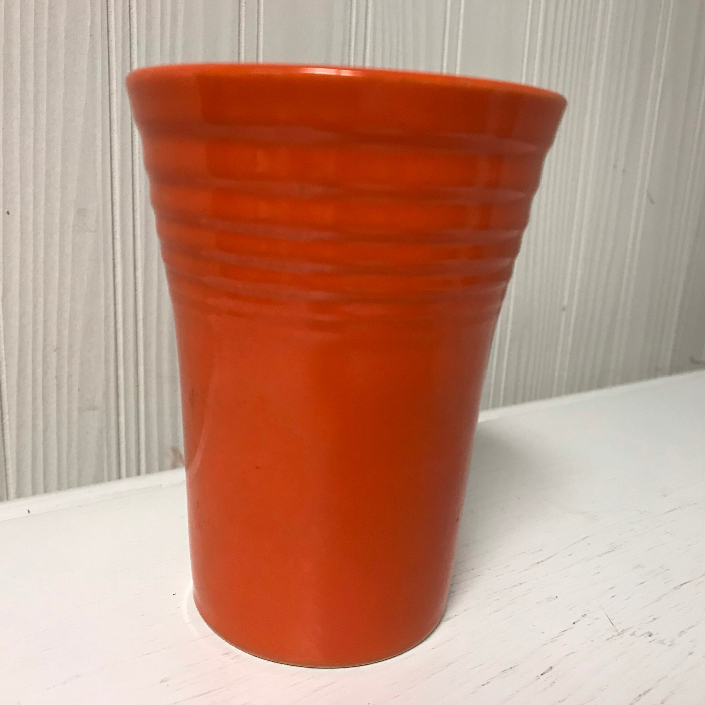 Vintage Fiesta Radioactive Red Water Tumbler Fiestaware Etsy