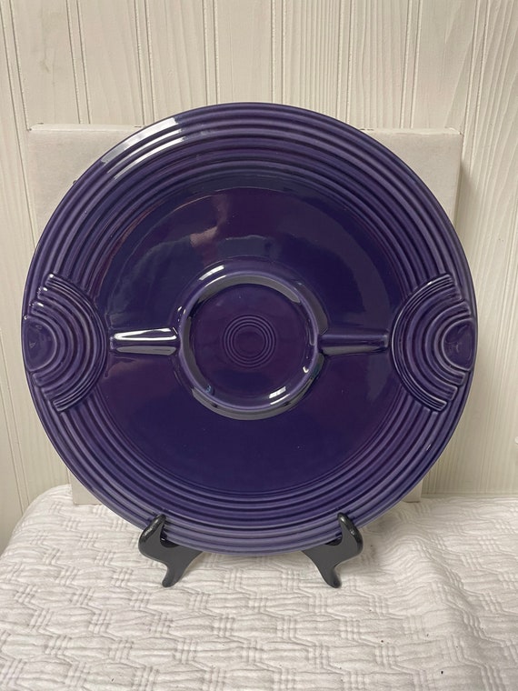 Fiestaware Plum Purple Hostess Tray Serving Platter Chip and Etsy