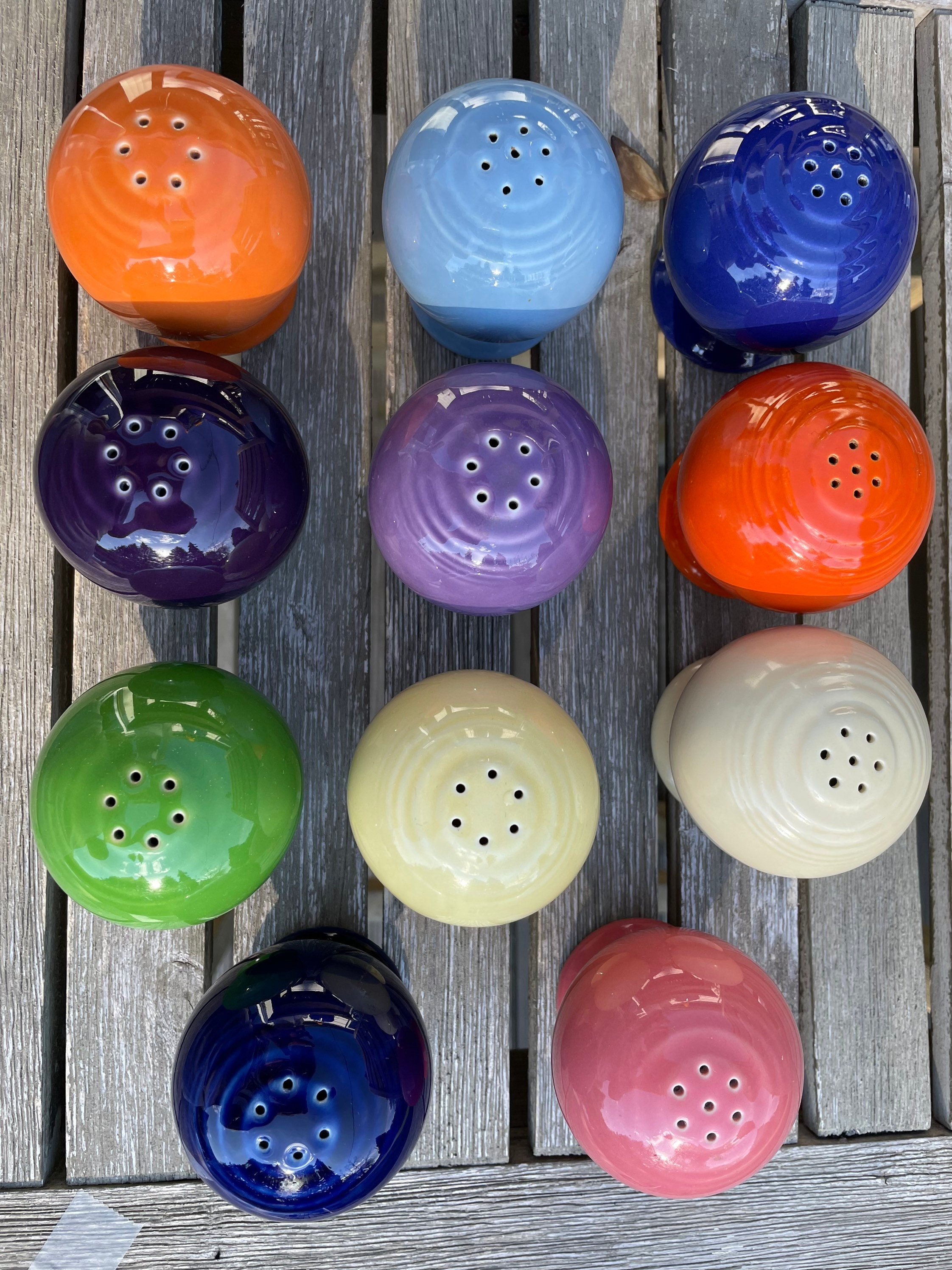 Fiestaware Salt and Pepper singles Fiesta snp replacements Etsy