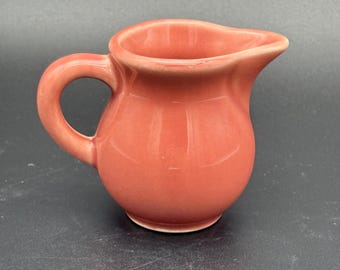 Vintage Harleqin Homer Laughlin Toy Creamer Mini cream pitcher Rose Pink htf