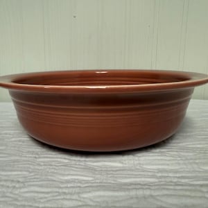 Vintage Fiestaware Rose Pink Nappy Serving Bowl Fiesta Ware 8.5&quot; 1950’s