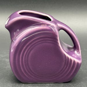 Fiesta retired Mulberry purple mini disk pitcher or creamer Fiestaware miniature discontinued post 1986