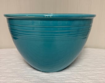 Vintage Fiesta Ware Turquoise Blue #7 Mixing or Nesting Bowl Fiestaware ...
