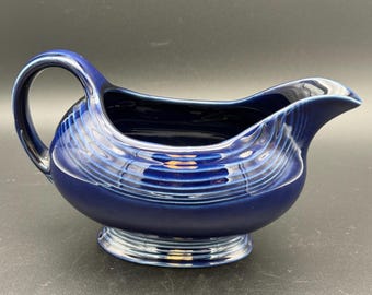 Fiesta Ware Cobalt Blue Gravy or Sauce Boat Fiestaware Post 1986 retired color