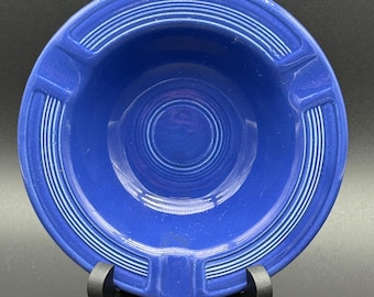 Vintage Fiesta Ware Ashtray - (Cobalt) BLUE Fiestaware ash tray