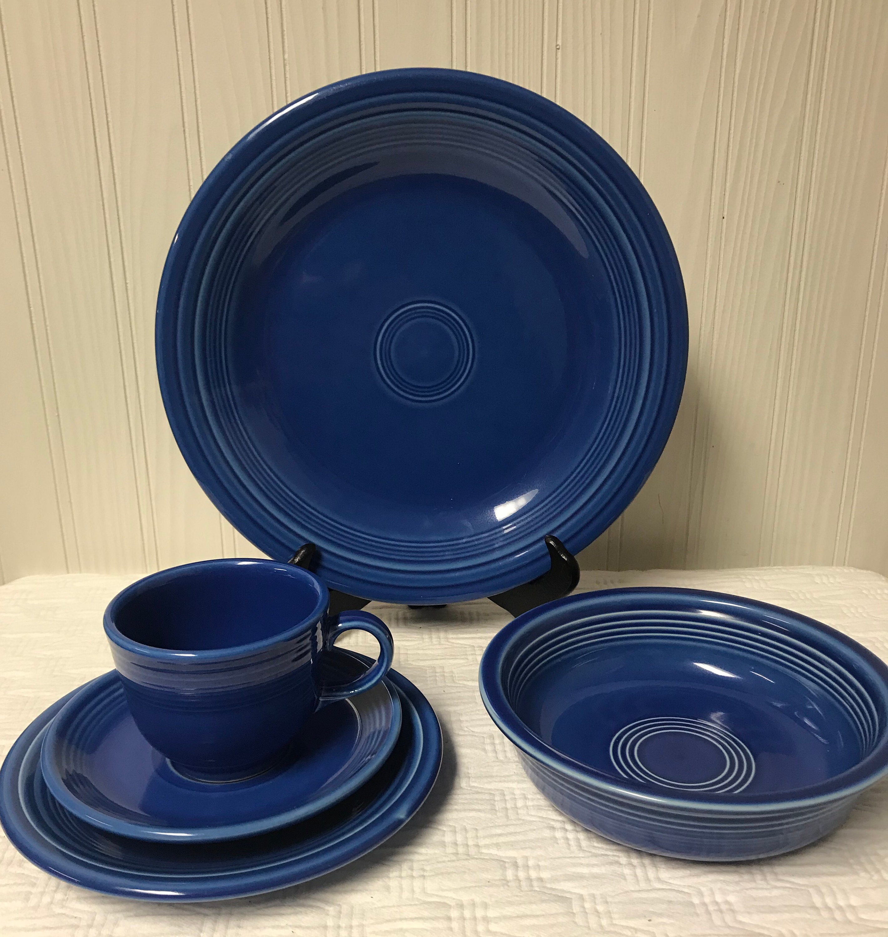 Fiesta Sapphire Blue Limited Edition 5 piece place setting Etsy