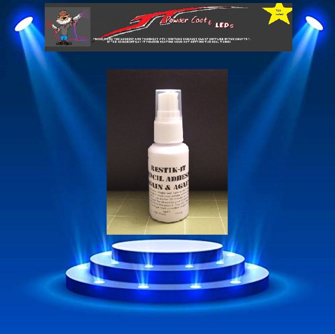 Repositionable Stencil Adhesive Spray Restick Glue 1oz Bottle Etsy