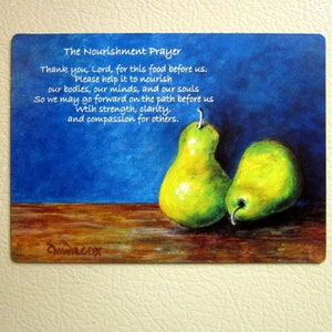 The Nourishment Prayer Refrigerator Magnet image 3