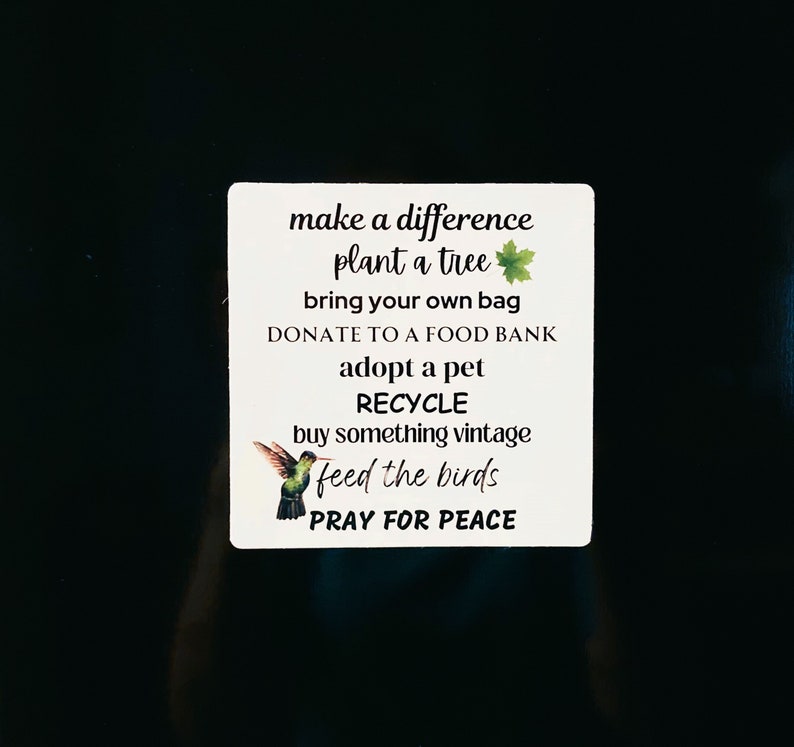 Make a Difference Refrigerator Magnet image 5